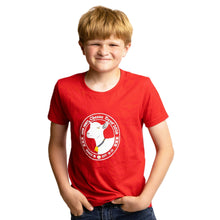 Load image into Gallery viewer, #2026 - Youth BUTTON LOGO T Red
