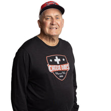 Load image into Gallery viewer, #2026 - Unisex T SHIELD CROSS Long Sleeve Black Heather

