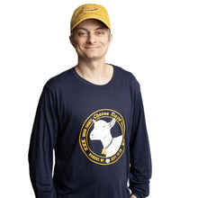 Load image into Gallery viewer, #2026 - Unisex BUTTON LOGO Navy LONG SLEEVE
