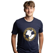 Load image into Gallery viewer, #2026 - Unisex BUTTON LOGO T Navy
