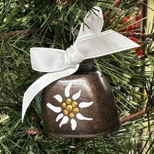 Load image into Gallery viewer, #2026 - Bell Ornament Edelweiss with Bow

