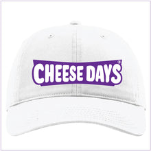 Load image into Gallery viewer, #2026 - Cap White with Purple CHEESE DAYS

