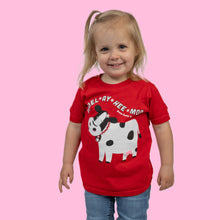 Load image into Gallery viewer, 2024 - Toddler T YODEL Holstein Red
