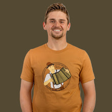 Load image into Gallery viewer, 2024 - Unisex T BUTTON LOGO Caramel Short Sleeve Size Small
