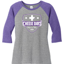 Load image into Gallery viewer, #2026 - Ladies SHIELD CROSS Raglan 3/4 Sleeve
