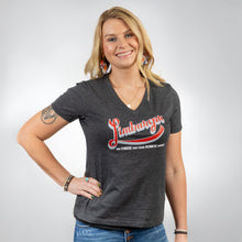 Load image into Gallery viewer, 2024 - Ladies Limburger Dark Grey Heather V-Neck
