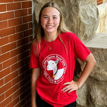 Load image into Gallery viewer, #2026 - Unisex BUTTON LOGO T Red
